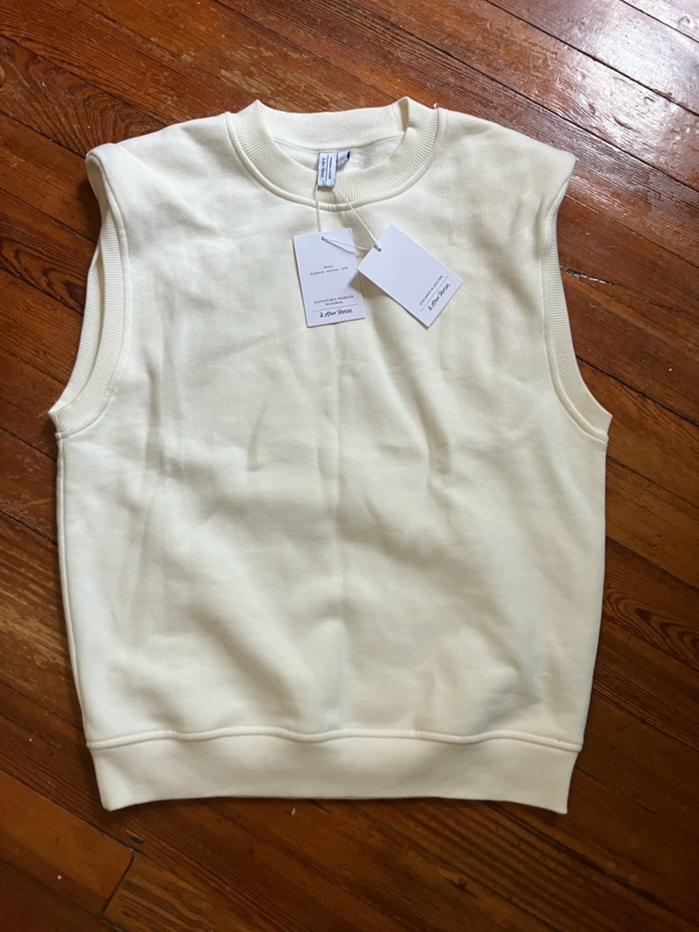 NWT & Other Stories Padded Shoulder Muscle Sweatshirt